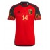 Belgien Dries Mertens #14 Replika Hemma matchkläder VM 2022 Korta ärmar
